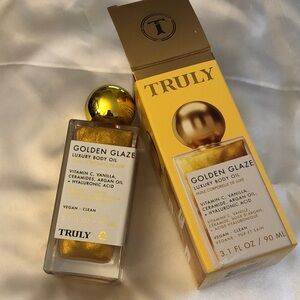 TRULY Golden Glaze Luxury Body Oil 90ml NIB Cruelty Free & Vegan